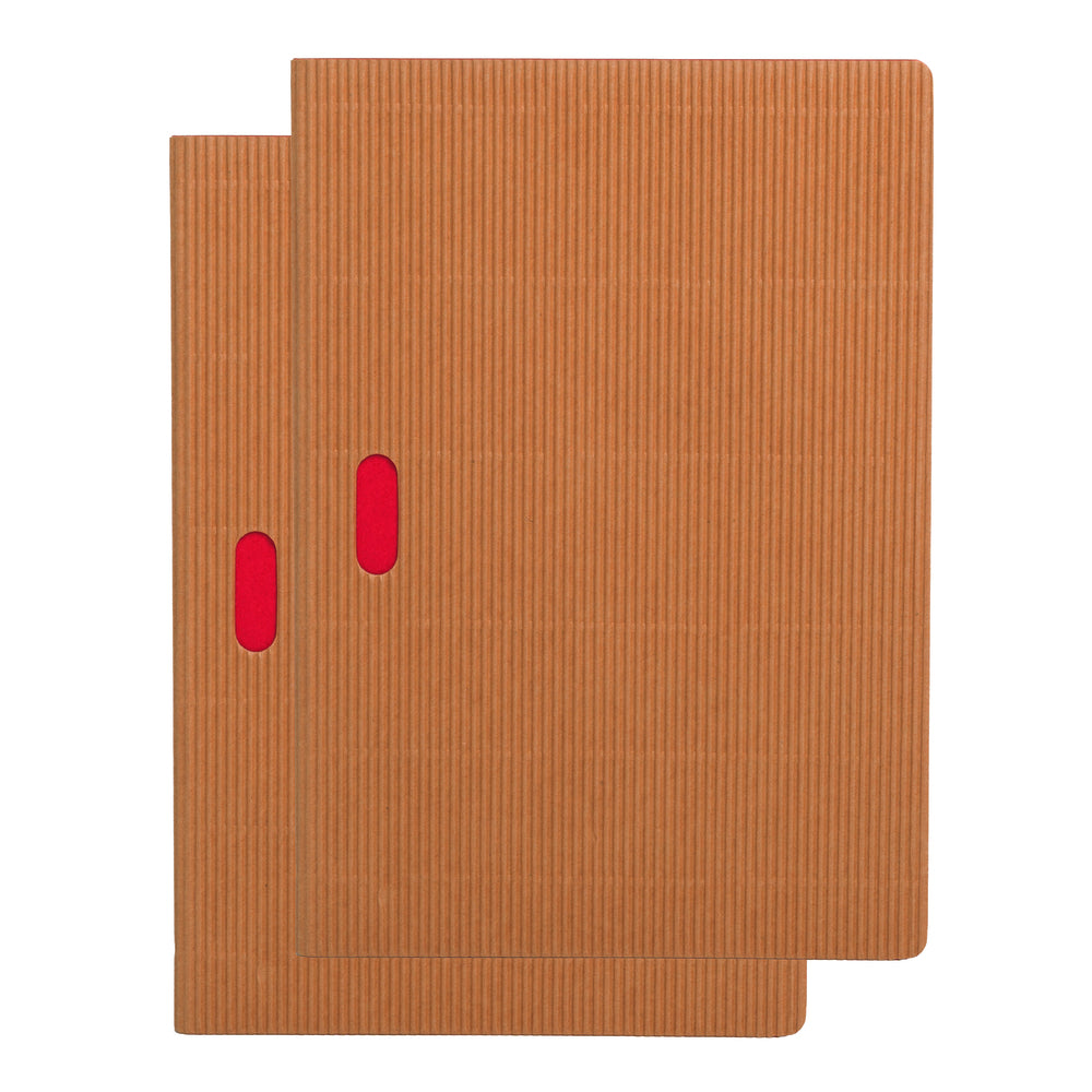 Image of Paper-Oh Cahier Ondulo Lined Notebook - Natural - 2 Pack