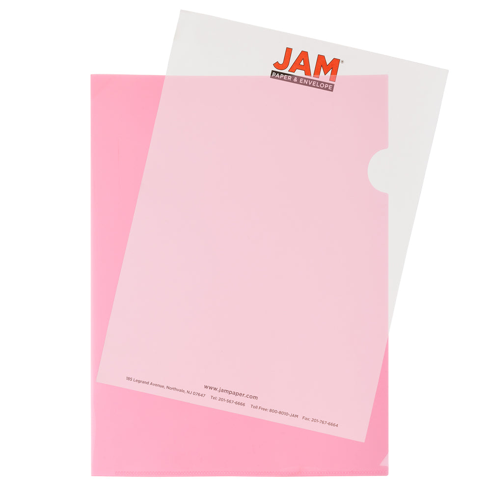 Image of JAM Paper Plastic Sleeves, 9 x 11.5, Red, 600 Pack (2226316989C)