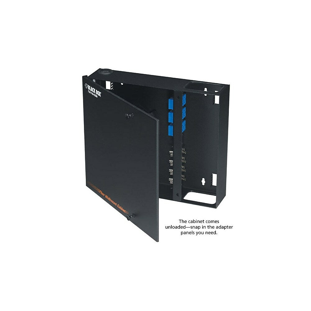Image of Black Box JPM401A-R2 Wallmount Fiber Enclosure Non-Locking - 4-Slot