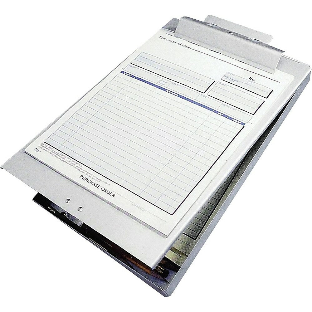 Image of Staples Aluminum Letter Size Top-Hinged Form Holder