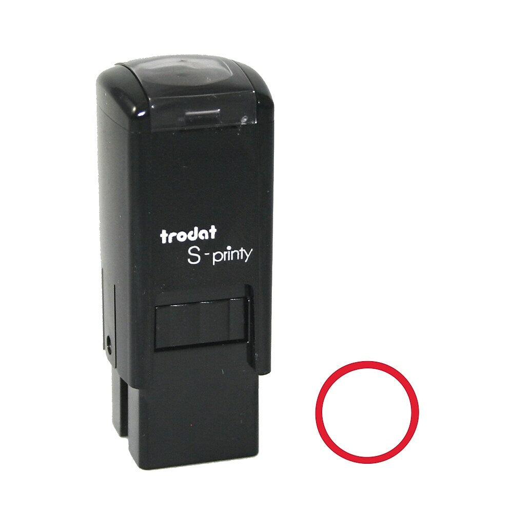 Image of Trodat S-Printy "Circle Impression" Red Ink Self-Inking Mini Stamp 4921