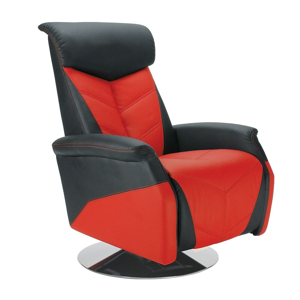 Image of Intro-Tech RRC1000B Racing Recliner Chair, 29.5" x 44.5" x 36", 88 lbs, Black, 32" x 21" x 23", 88 lbs