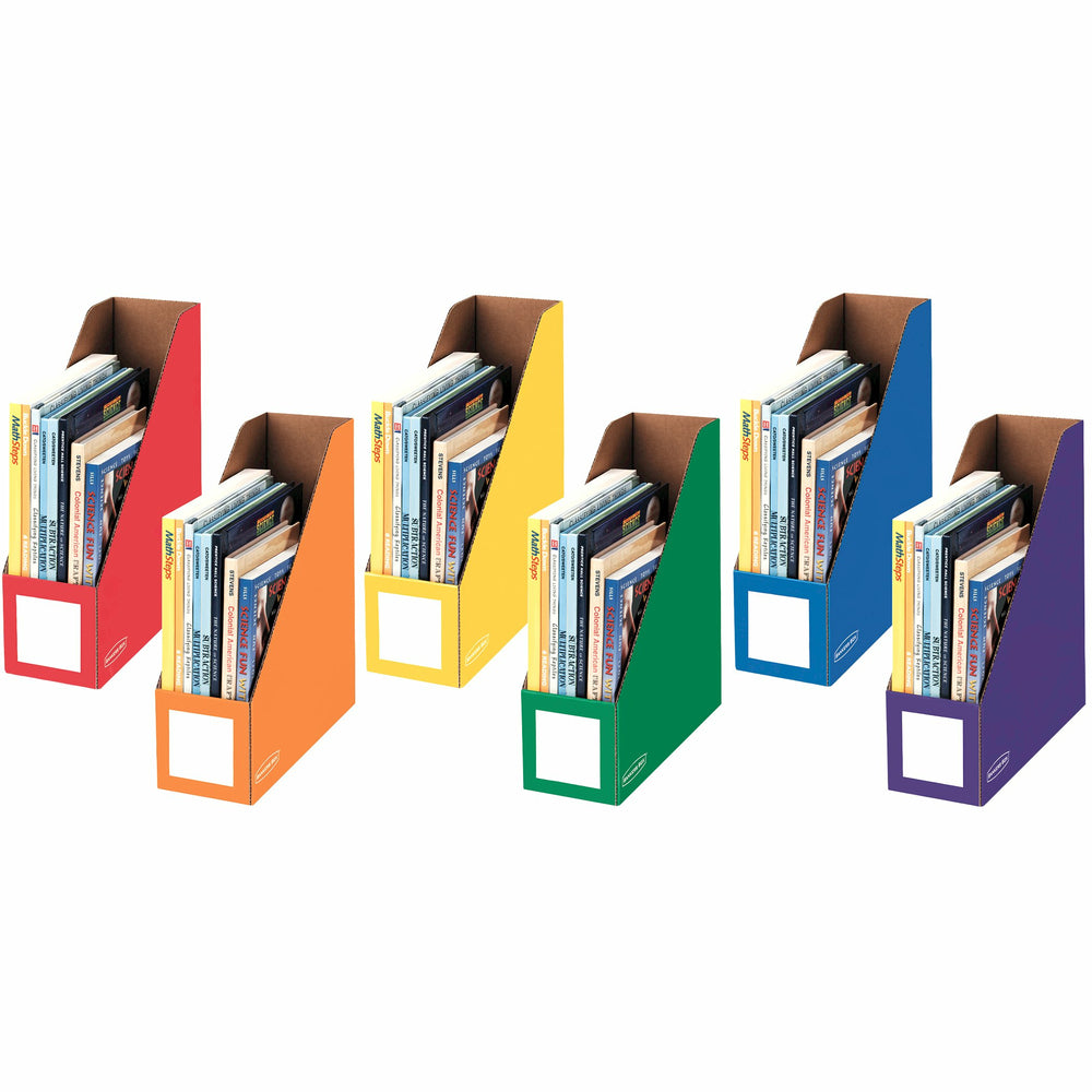 Image of Bankers Box 4" Magazine File Holders, Assorted, 6 Pack