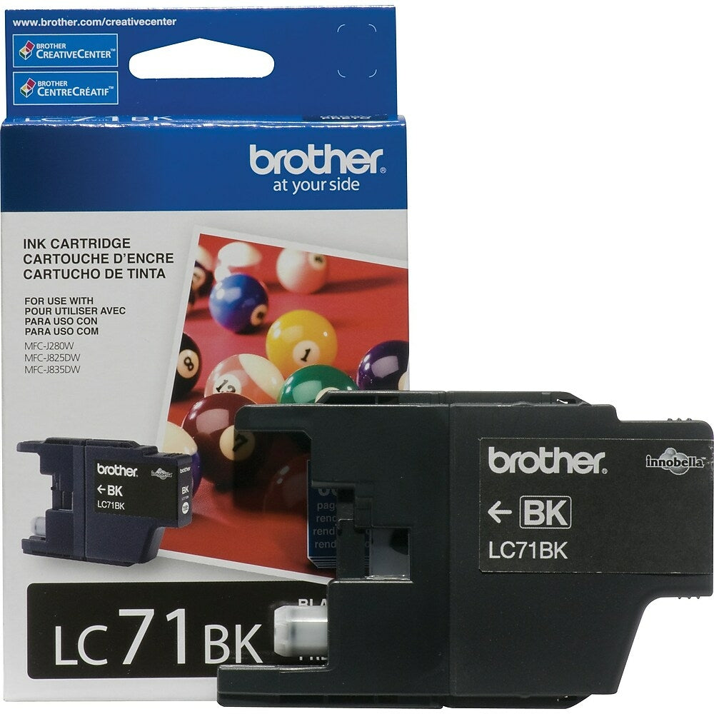 Image of Brother LC71 Black Ink Cartridge (LC71BKS)