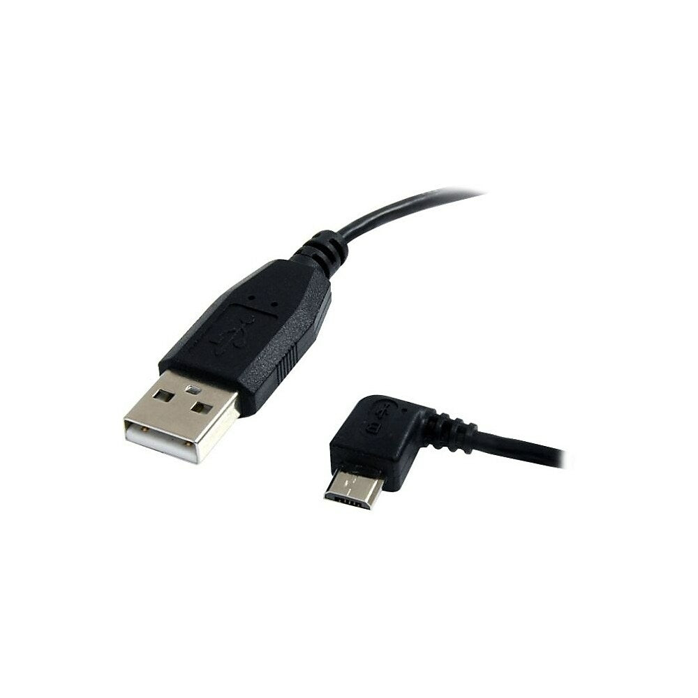 Image of StarTech UUSBHAUB3LA 3' USB A/Micro B Male to Male Cable, Black