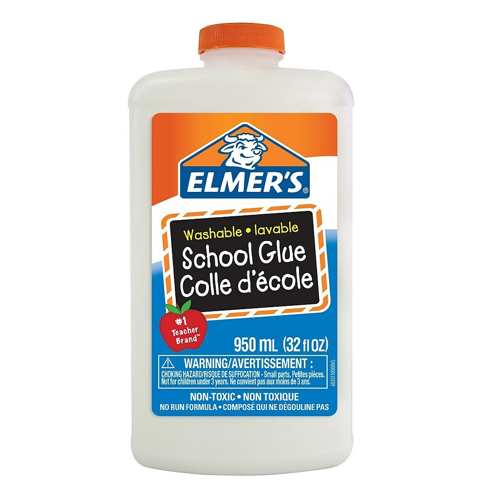 Elmer's, Washable School Glue, White - 7.62 fl oz (Pack of 12)