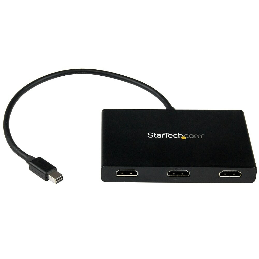 Image of Startech MST Hub, Mini DisplayPort to 3x HDMI, Black