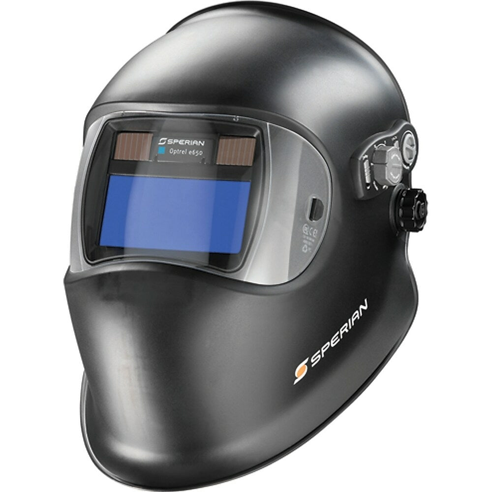 Image of Optrel, E650 Welding Helmet, 3.94" x 1.97" View Area, 9 - 13 Shade Range, Black