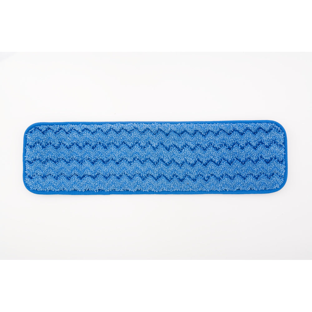 Image of Rubbermaid Commercial HYGEN 18" Microfiber Mop Pad - Blue