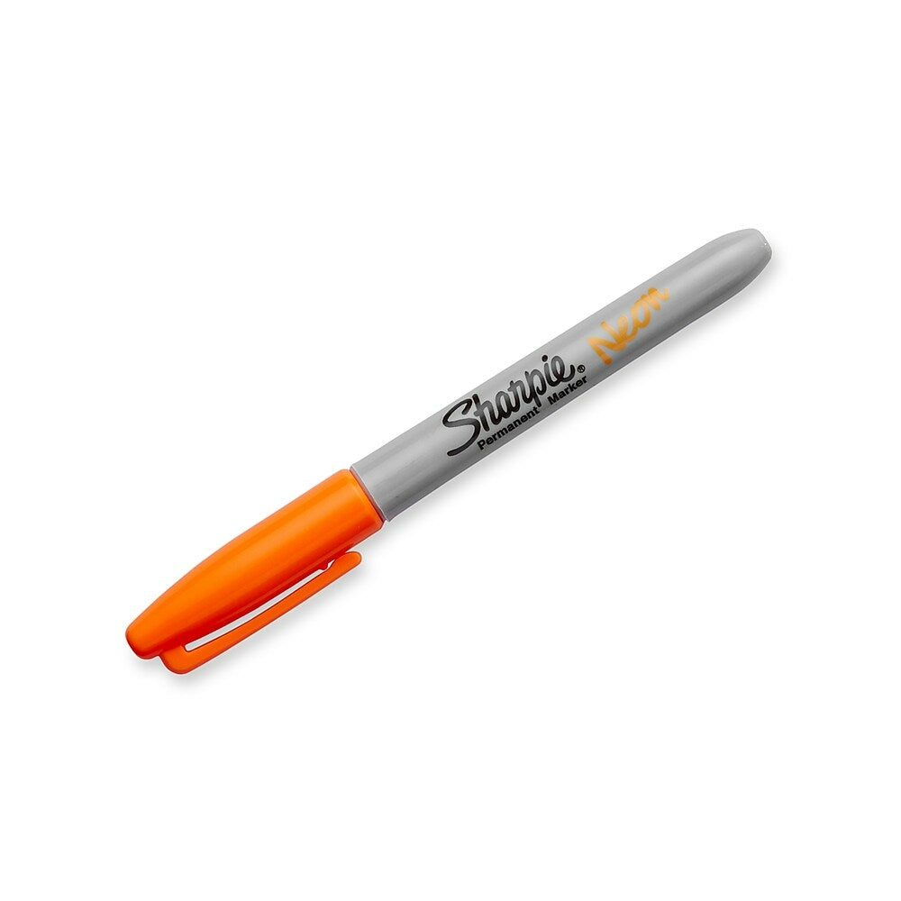 Image of Sharpie Fine Permanent Marker, Neon Orange