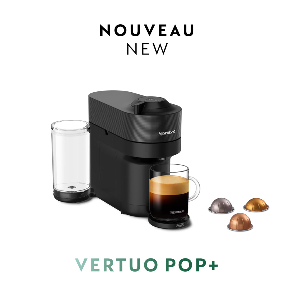 Image of Nespresso Vertuo Pop+ Coffee & Espresso Machine by De Longhi - Liquorice Black