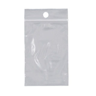 Plymor Zipper Reclosable Plastic Bags, 2 Mil with Hang-Hole, 3 x 3 (Case of 1000)