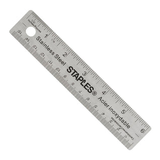 2 Pack Stainless Steel Ruler Machinist Engineer Ruler, Rigid Metal Ruler  with Inch Graduations for Engineering, School, Office, Architect, and
