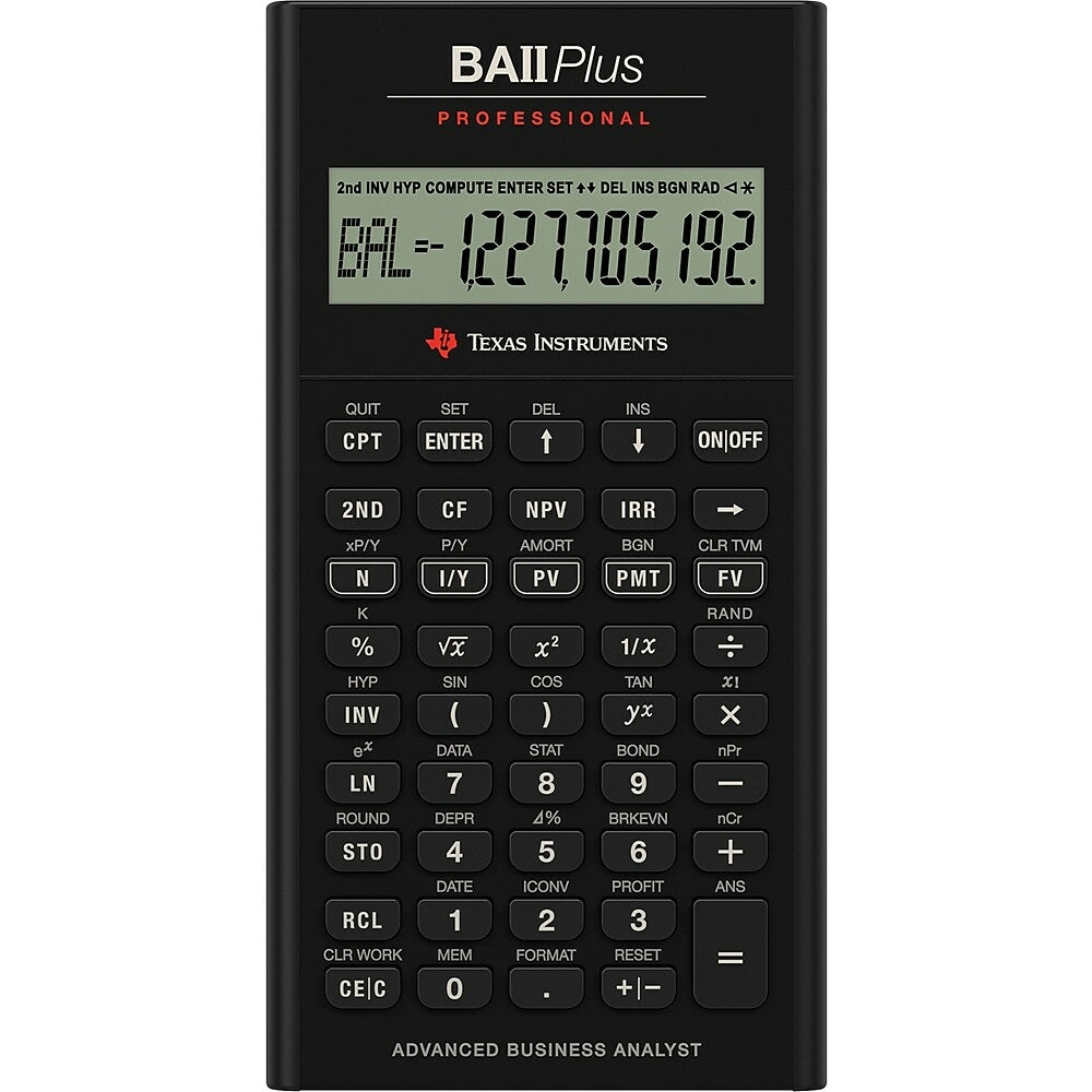 Image of Texas Instruments BA II Plus Pro Business Calculator