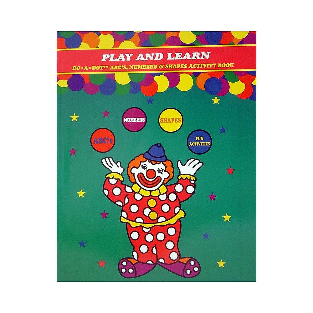 Image of Do-A-Dot Art Play and Learn A, B, C Numbers and Shapes Activity Book, 6 Pack