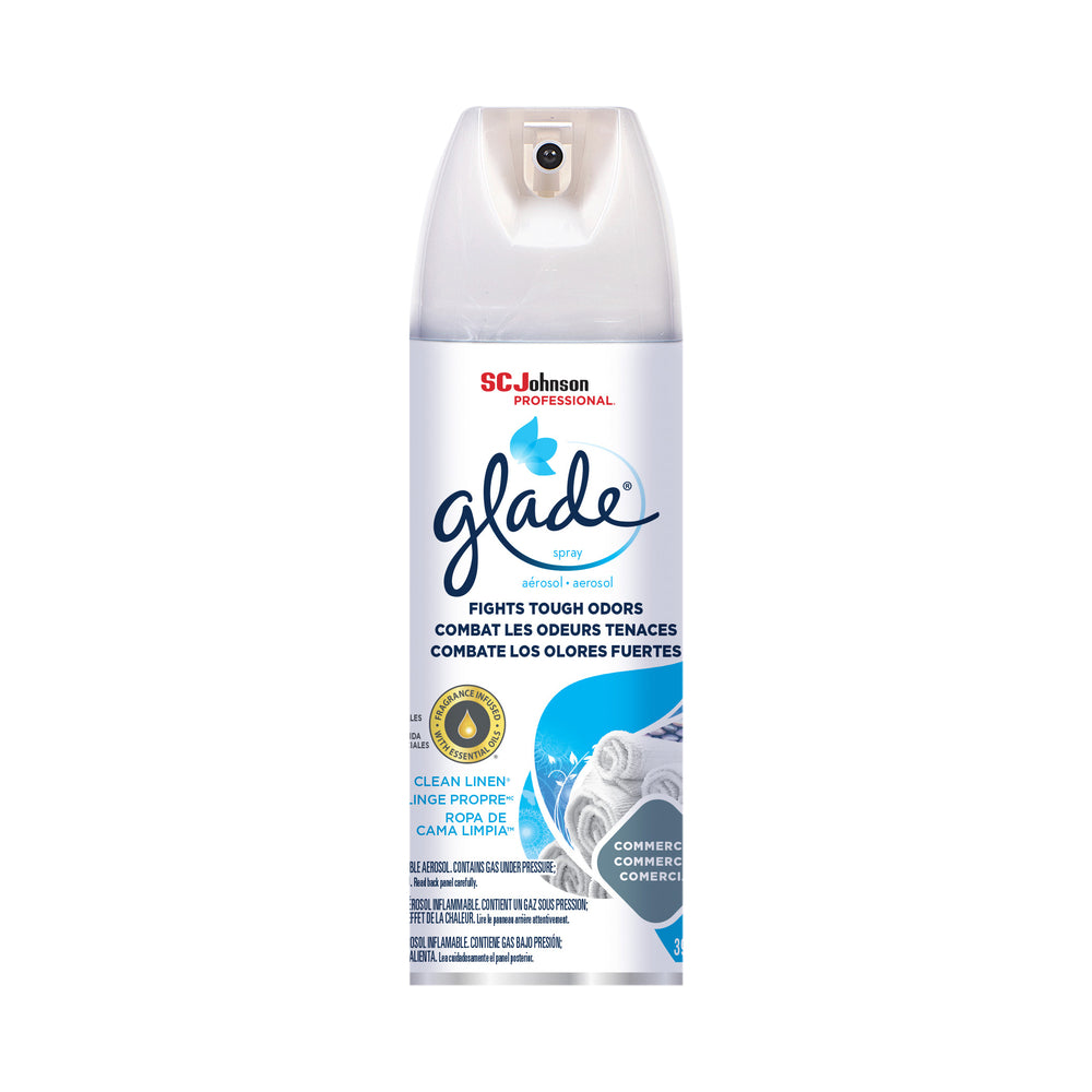 Image of Glade Aerosol Air Freshener - Clean Linen - 391g, White