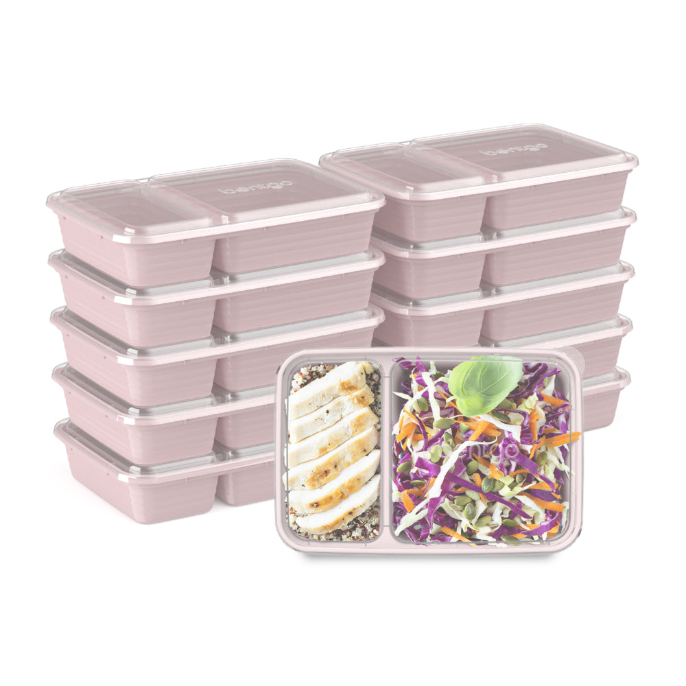 Image of Bentgo Prep 2-Compartment Meal Prep Container - Blush Pink - 10 Pack