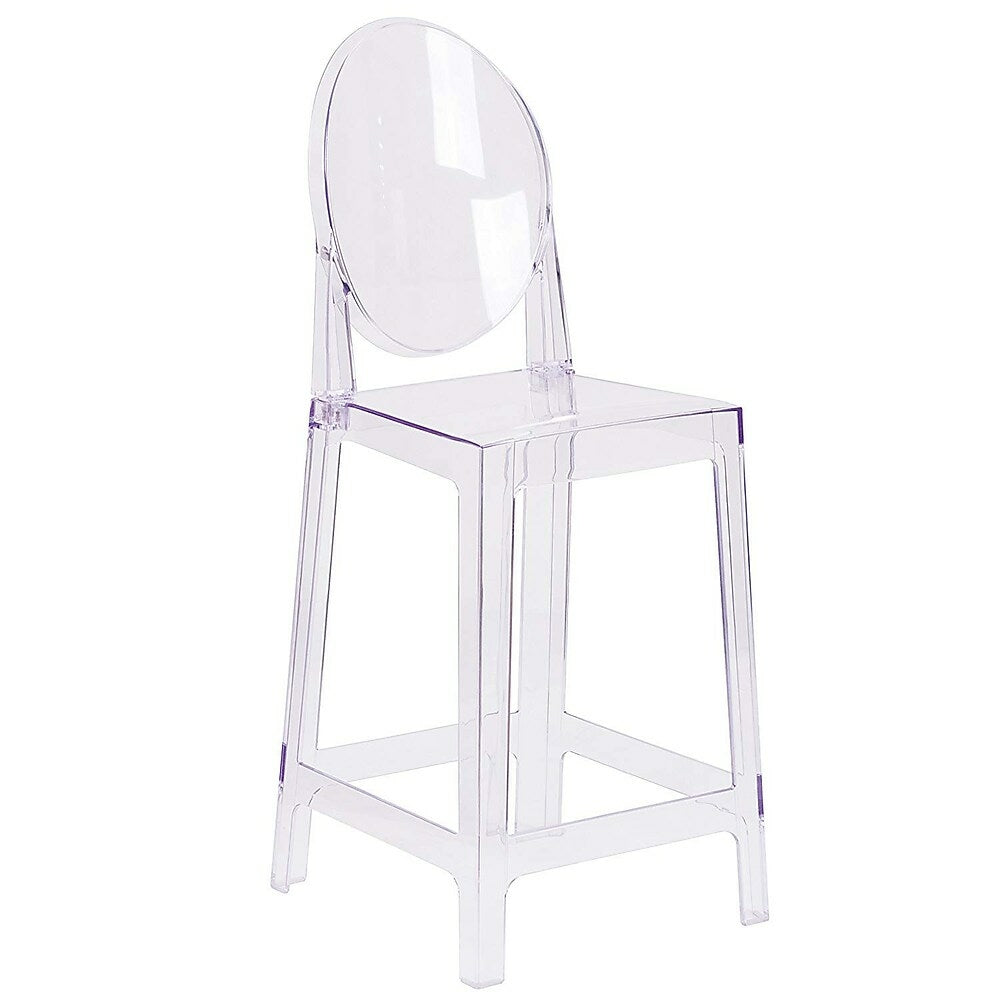 Image of Nicer Furniture Modern Ghost Side Counter Stool, 4 Pack