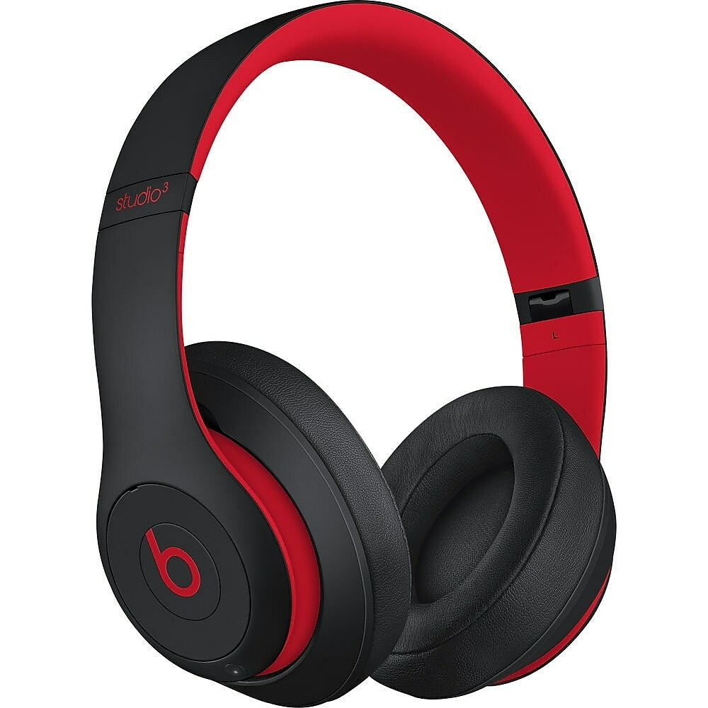 Image of Beats by Dre Studio3 Wireless Over-Ear Headphones - Decade Defiant - Black-Red