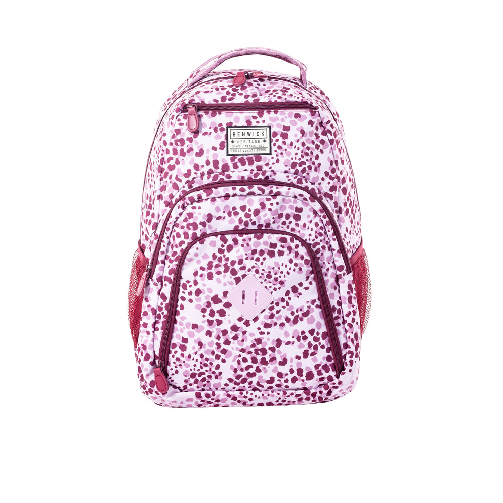 Image of Renwick Canvas Backpack - Leopard, Pink