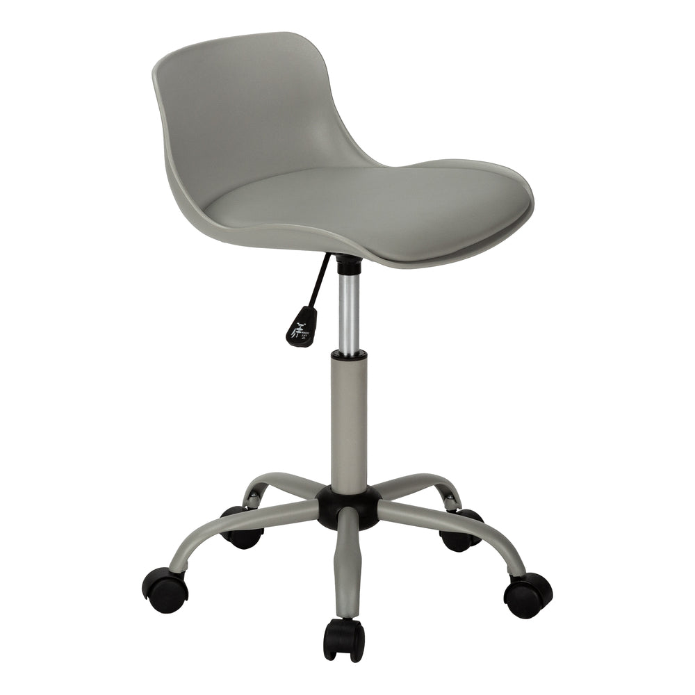 Image of Monarch Specialties - 7465 Office Chair - Swivel - Ergonomic - Computer Desk - Work - Juvenile - Metal - Grey