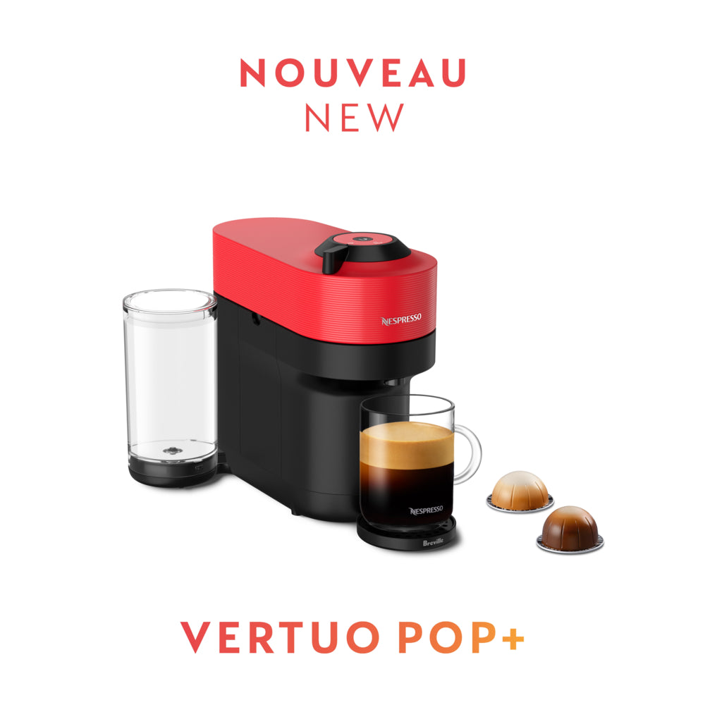 Image of Nespresso Vertuo Pop+ Coffee Pod Machine by Breville - Spicy Red