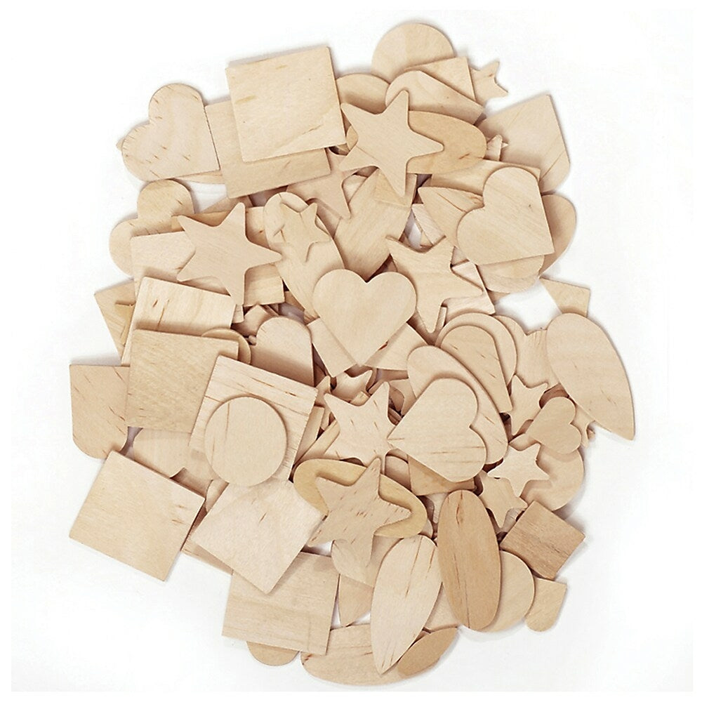 Image of Chenille Craft Shapes, Natural Wooden, 700 Pack