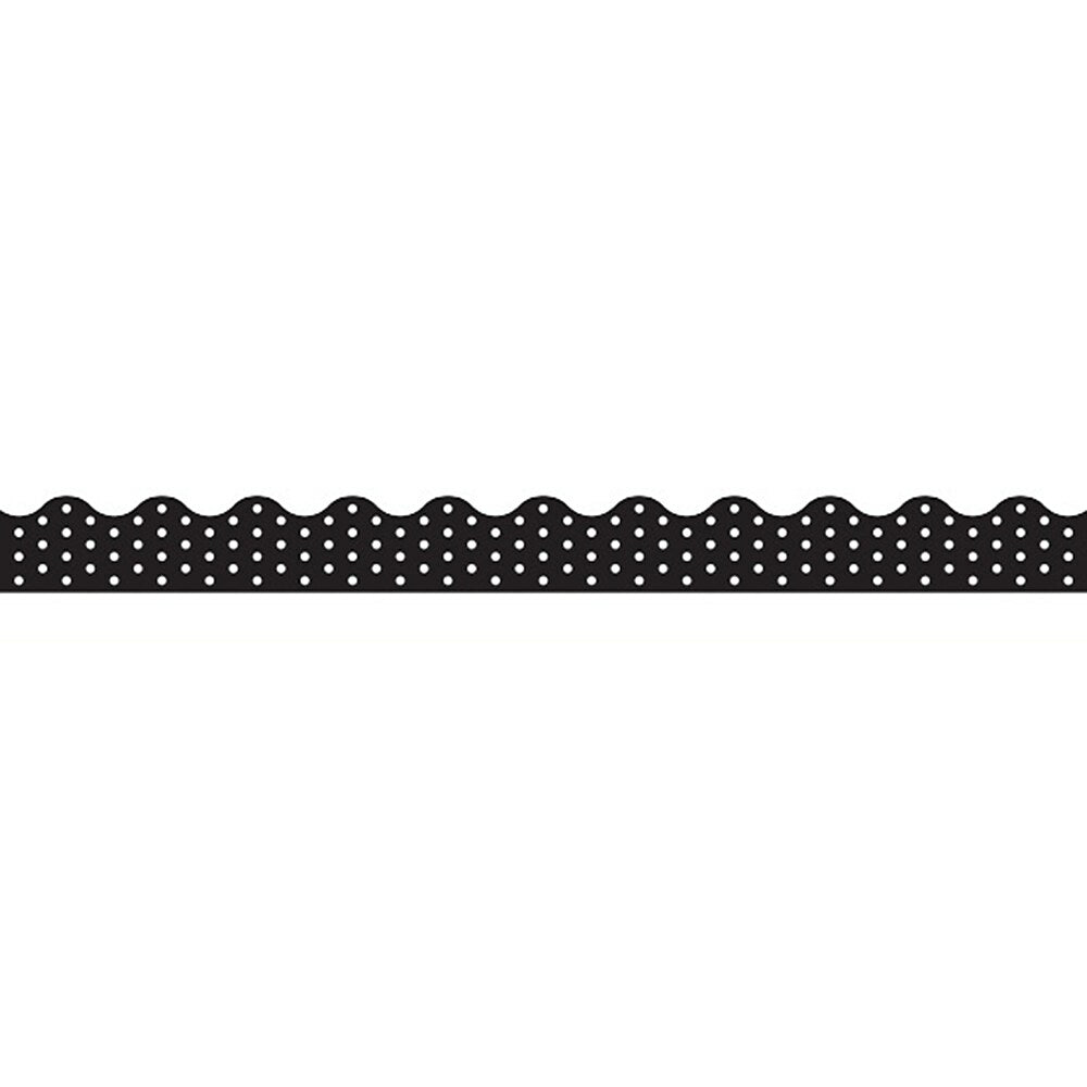 Image of TREND Black Polka Dots Terrific Trimmers, 12 Pack