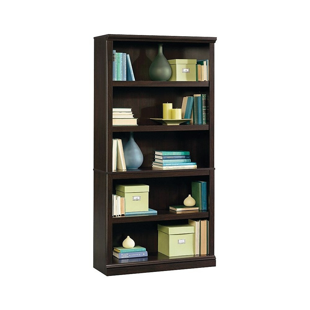 Image of Sauder 5-Shelf Bookcase, Jamocha Wood