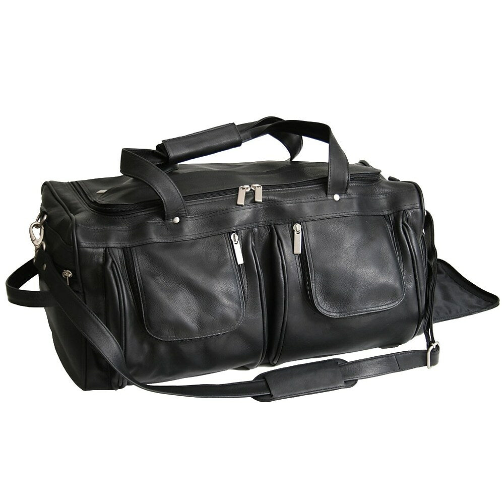 Image of Royce Leather Duffle Bag, Black