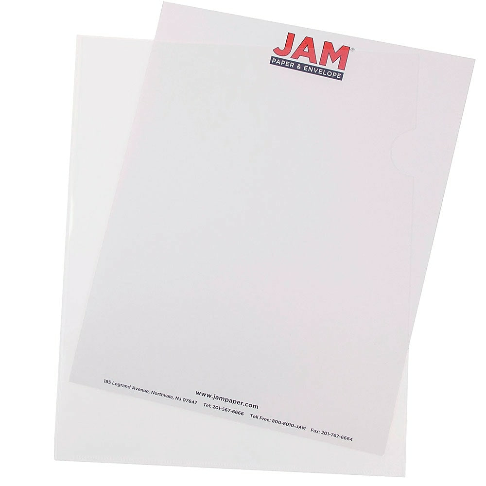 Image of JAM Paper Plastic Sleeves, 9 x 11.5, Clear, 600 Pack (2226316988C)