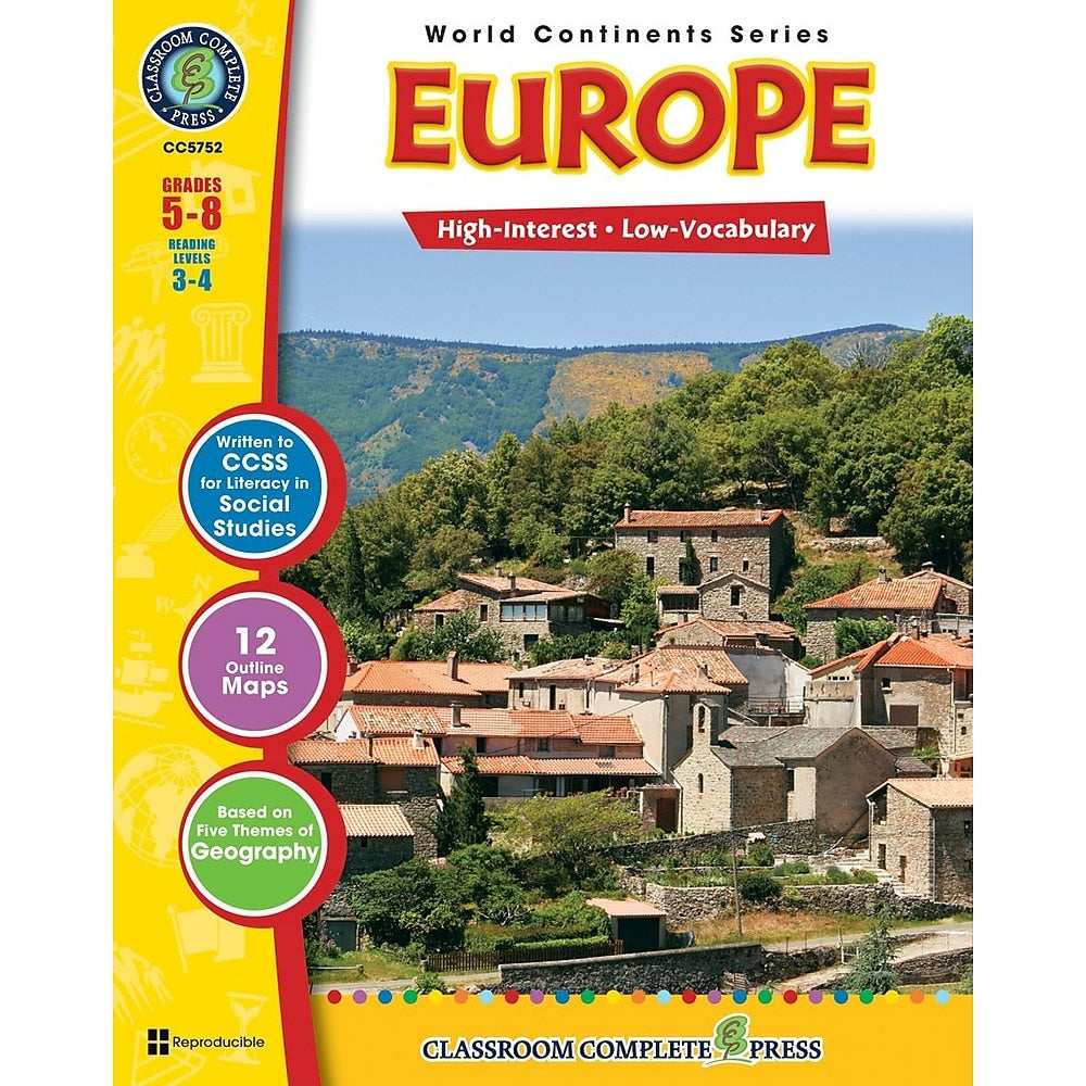 Image of eBook: Europe - (PDF version - 1-User Download) - ISBN 978-1-55319-310-4 - Grade 5 - 8
