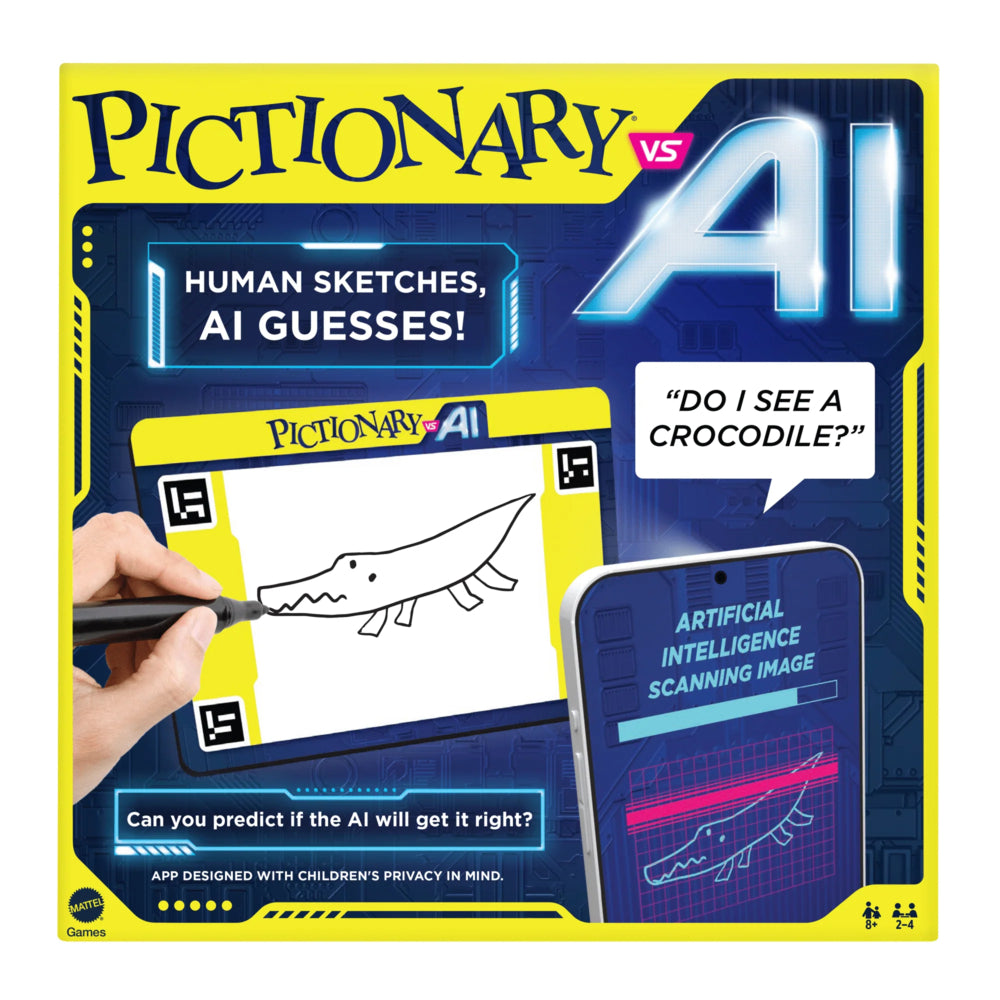 Image of Mattel Games Pictionary Vs. AI Family Game English