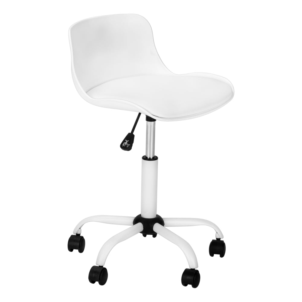 Image of Monarch Specialties - 7463 Office Chair - Swivel - Ergonomic - Computer Desk - Work - Juvenile - Metal - White
