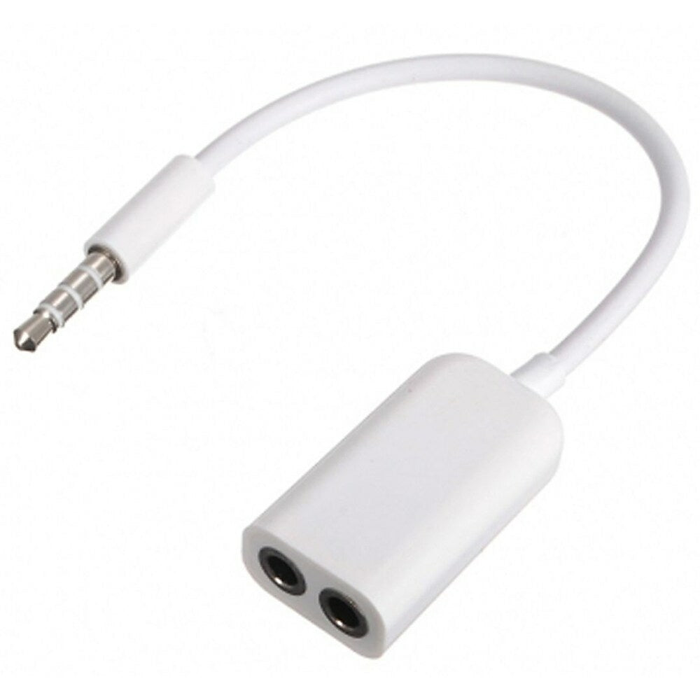 Image of Exian Aux Splitter, 3.5mm, White