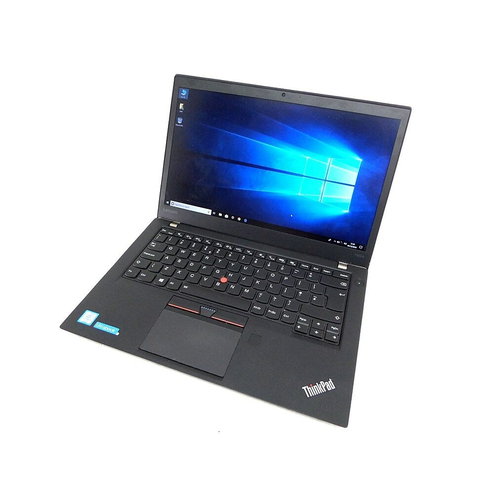 Image of Lenovo Refurbished ThinkPad T460s NBR-LE-T460S 14-inch Ultrabook, Intel Core i5-6200U, 128 GB SSD, 8 GB, Windows 10 Pro, Black