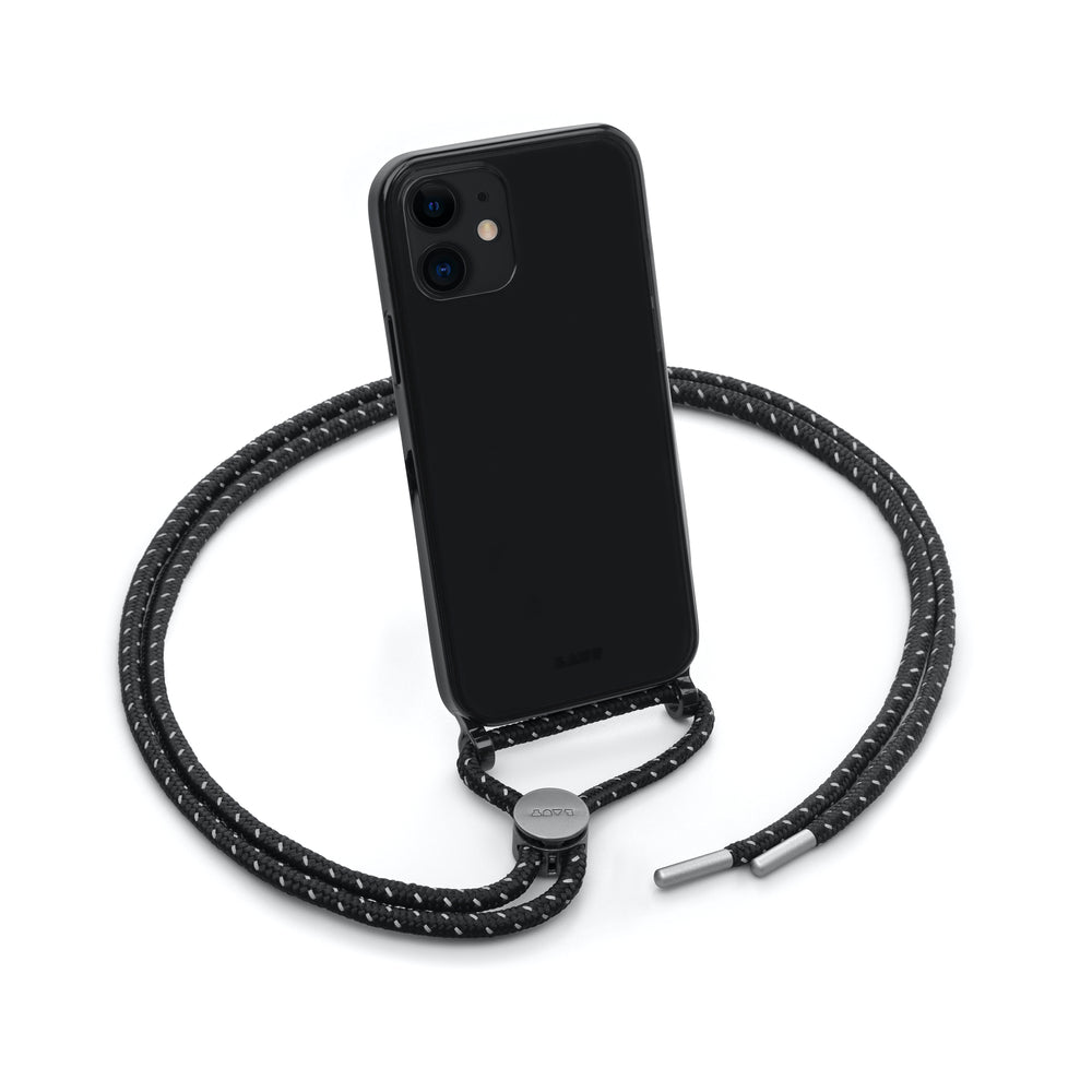 Image of LAUT CRYSTAL-X Necklace Case for iPhone 12 mini - Ultra Black