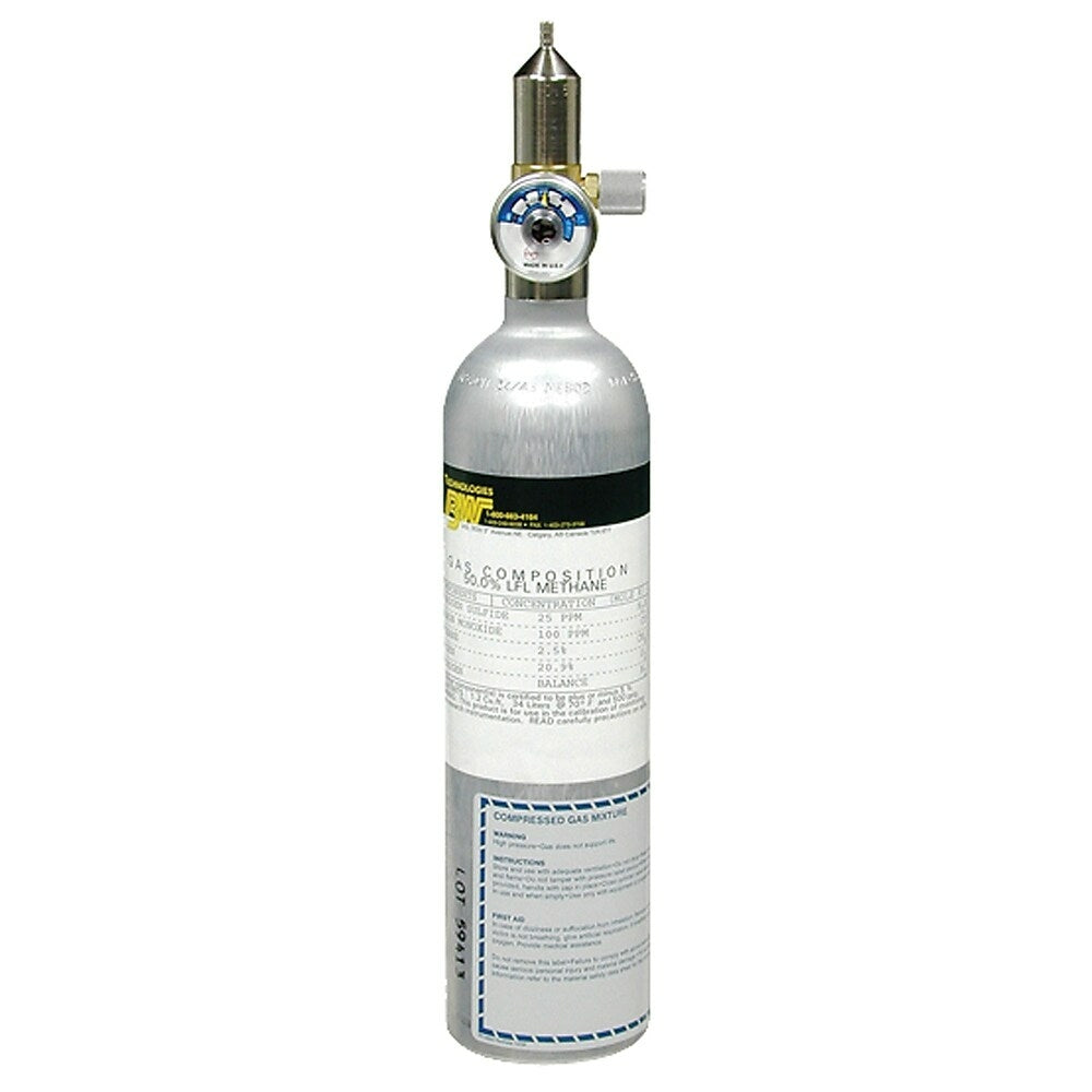 Image of BW Technologies by Honeywell Calibration Gas, Dual Gas Cylinder, 58L (CG2-JX-58)