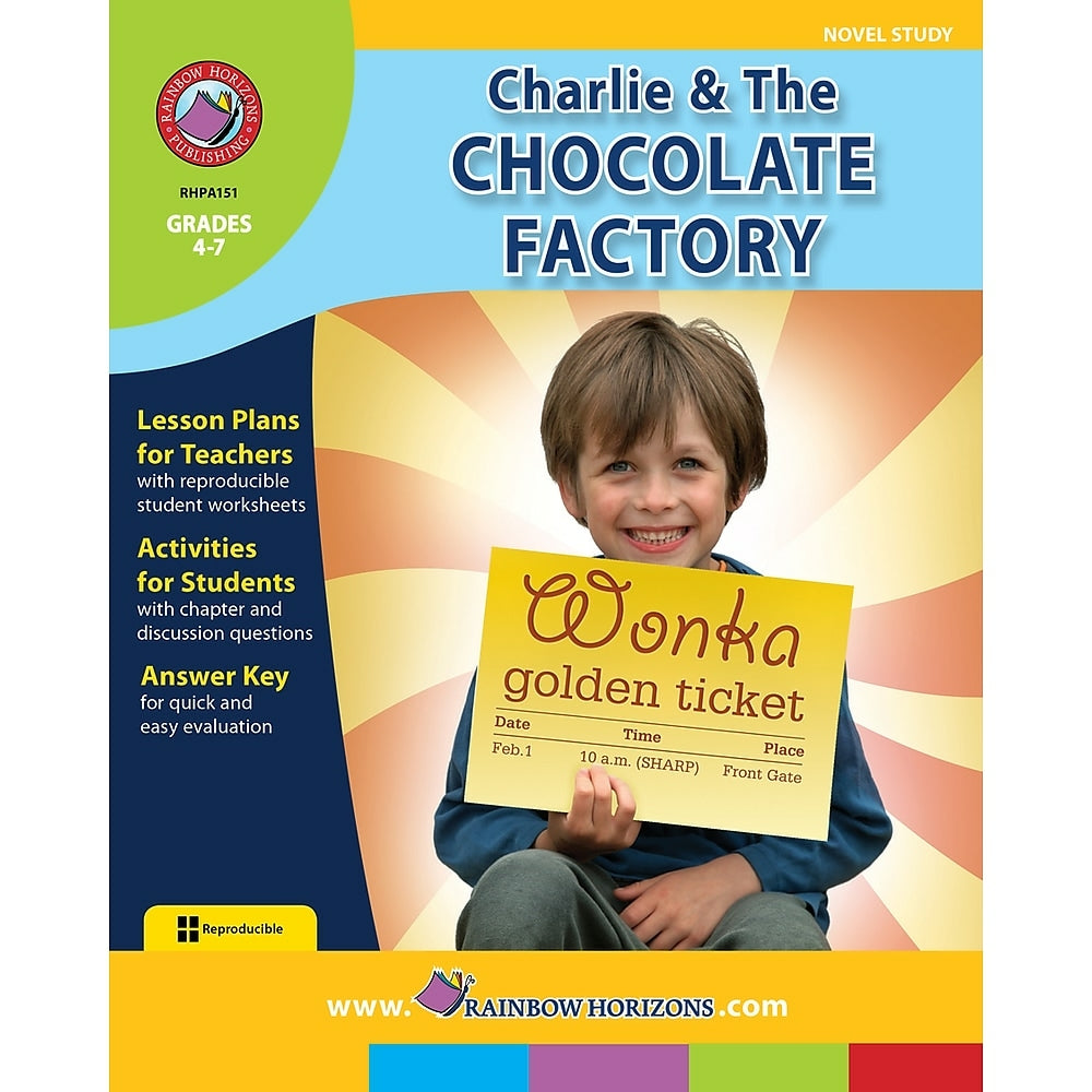 Image of eBook: Charlie & The Chocolate Factory - Novel Study (PDF version - 1-User Download) - ISBN 978-1-55319-442-2 - Grade 4 - 7