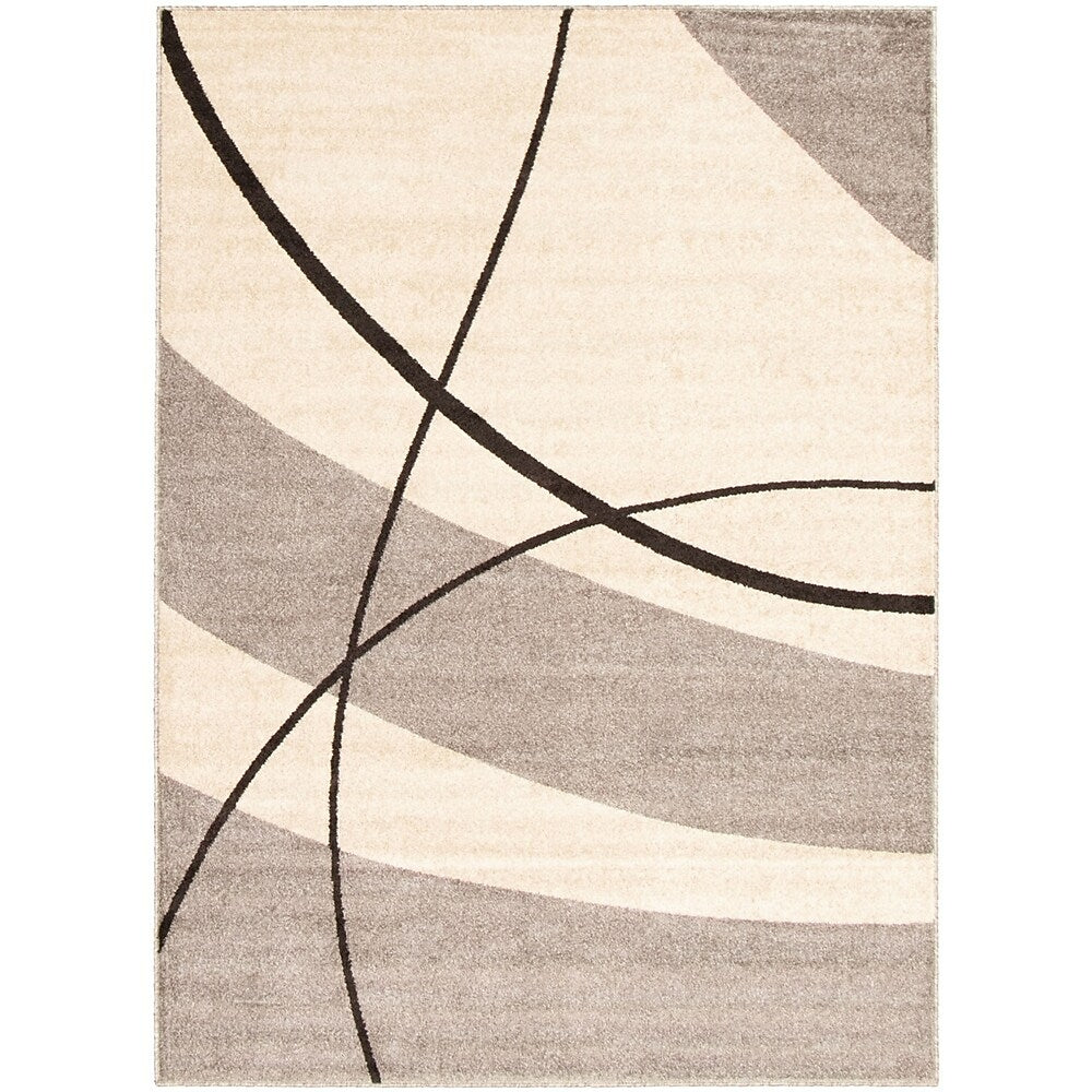 Image of eCarpetGallery CosRug, 5'3" x 7'3", Grey (315528)