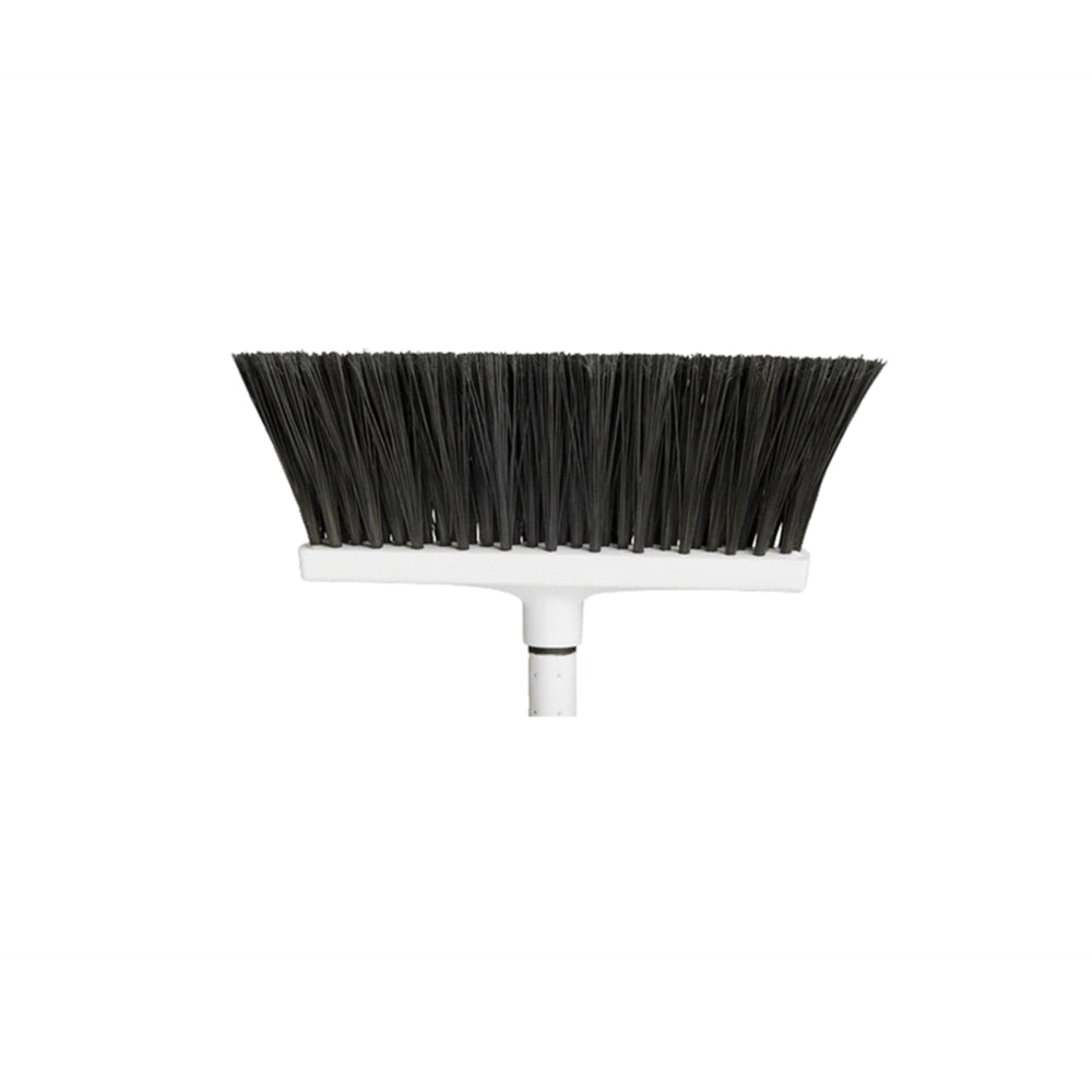 Image of Marino Flat Block Magnetic Broom With Metal Handle - Black/White