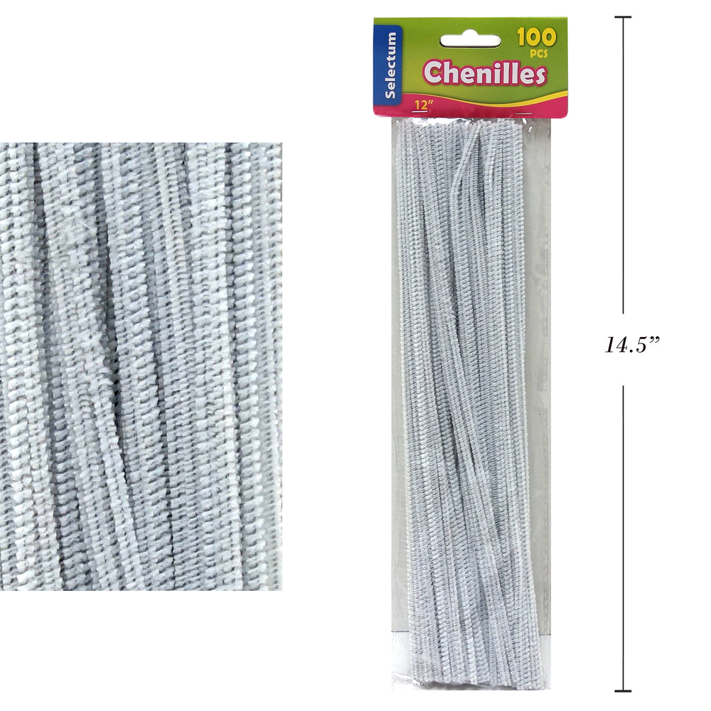 Image of Selectum Pipe Cleaners - 12" - White - 100 Pack