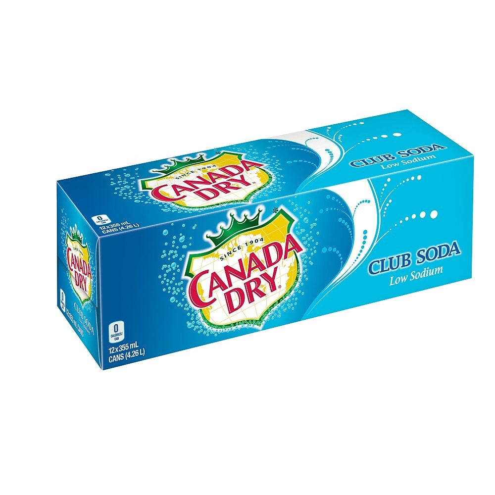 Image of Canada Dry Club Soda - Low Sodium - 355 mL Cans - 12 Pack