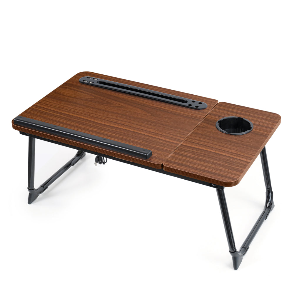 Image of ShoppingAll Portable Foldable Lap Desk for Sofa and Bed - Brown