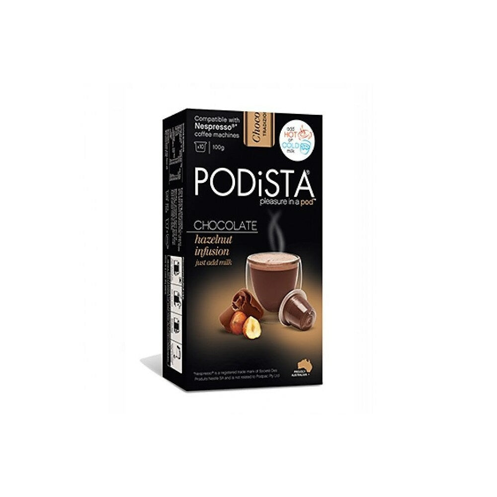 Image of PODiSTA Chocolate Hazelnut Nespresso Original Line Capsules - 60 Pack