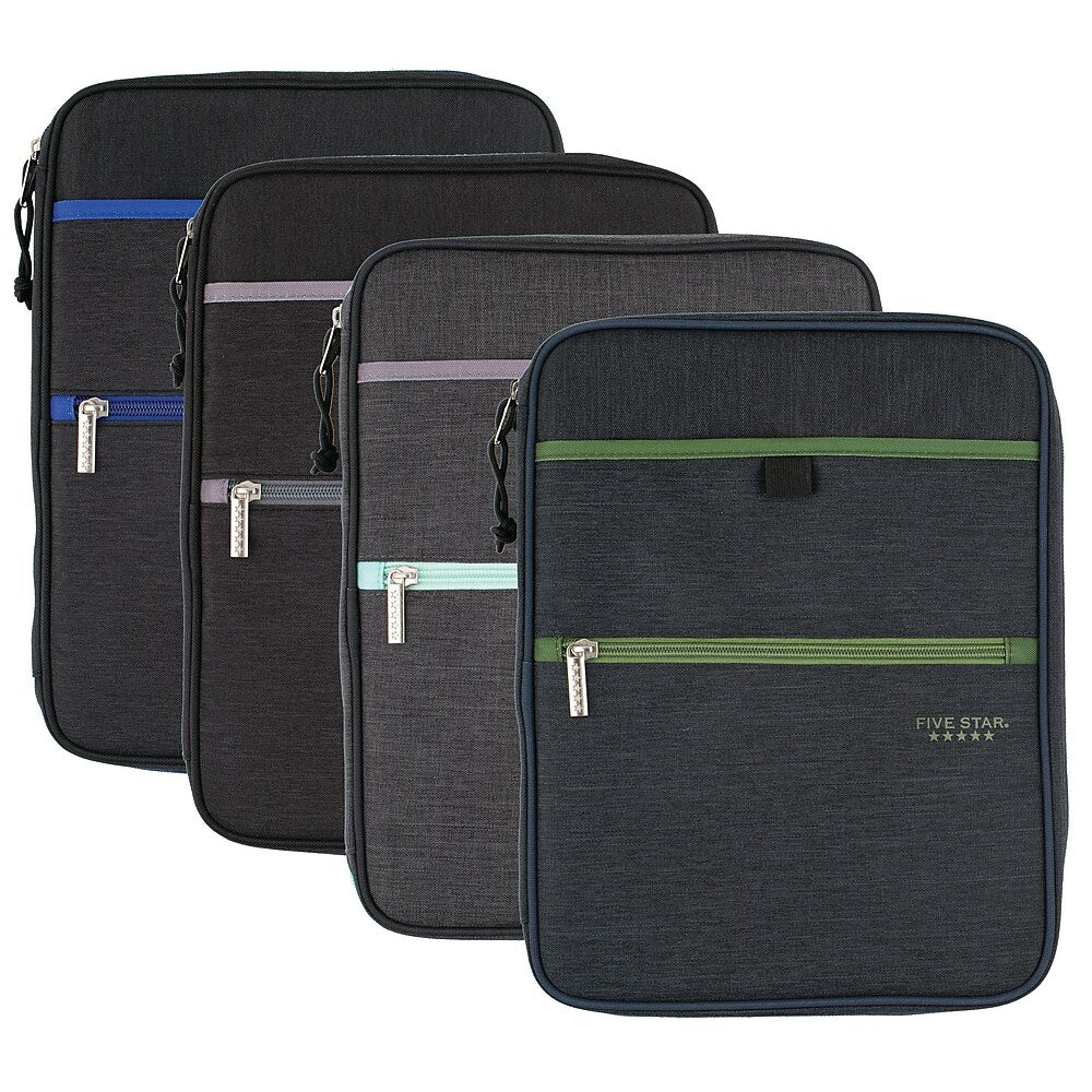 Image of Five Star 1" Carry-All Zipper Binder - Assorted