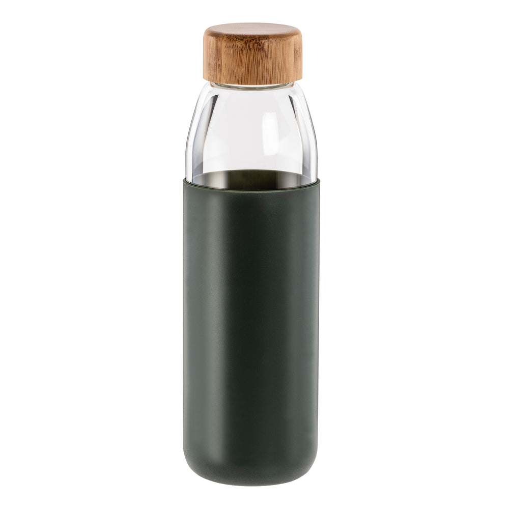 Image of Sully Glass Bottle with Silicone - Green