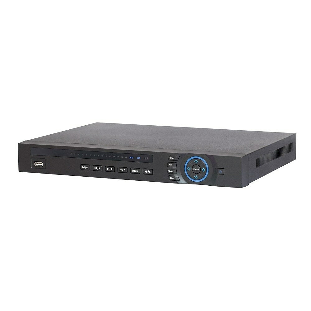 Image of SeqCam 16 Channel Tribrid 1U HDCVI DVR, 2.2" x 14.8" x 11.2", Black