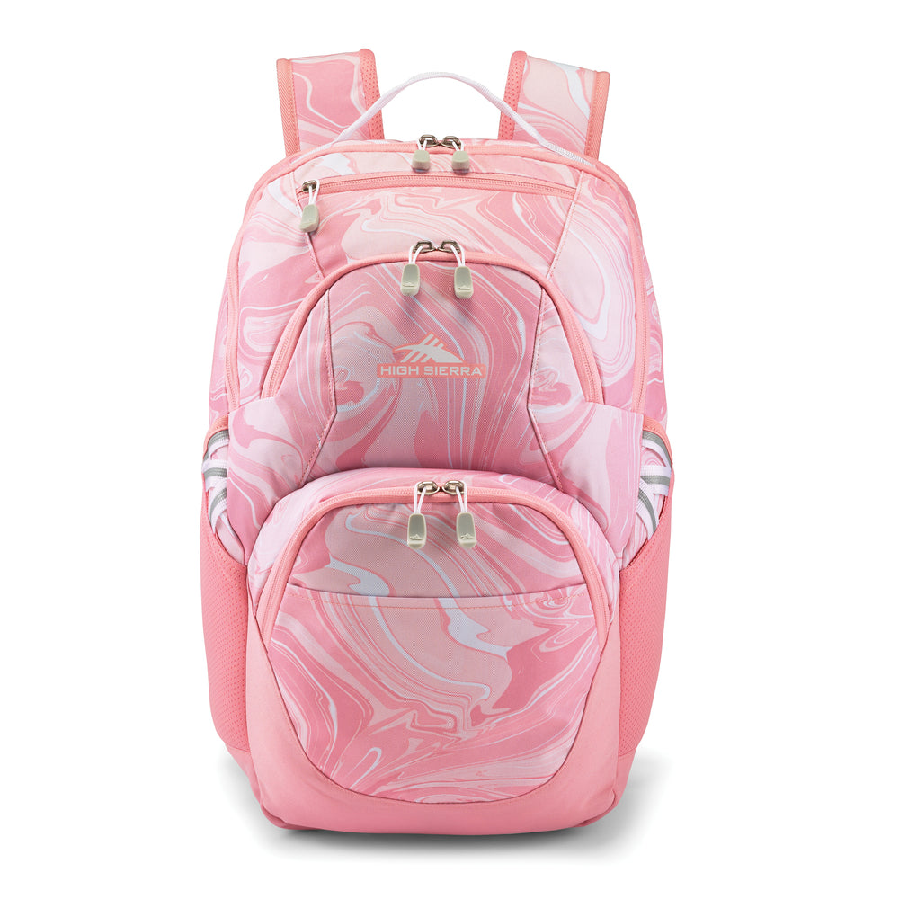 Image of High Sierra Swoop Sg Backpack - Pink Marble/Bubble Gum Pink