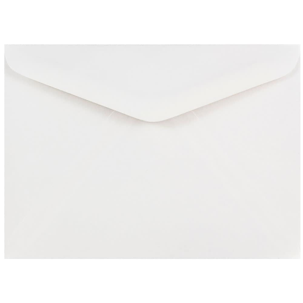 Image of JAM Paper A7 Invitation Envelopes, 5.25 x 7.25, White with V-Flap, 1000 Pack (04023210B)